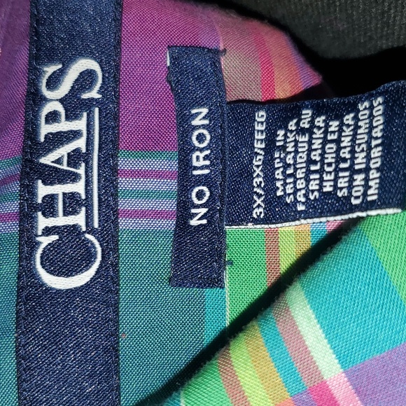 2/$30 Chaps Plaid Shirt - Picture 5 of 6